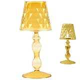 Photo Gallery xoeryoy supporto tealight a forma di lampada a forma di lampada da 7, 6x3, 4 pollici di candela in vetro di colore giallo decorativo stand candela singola per casa, centrotavola da tavolo, prop foto Photo Gallery xoeryoy supporto tealight a forma di lampada a forma di lampada da 7, 6x3, 4 pollici di candela in vetro di colore giallo decorativo stand candela singola per casa, centrotavola da tavolo, prop foto