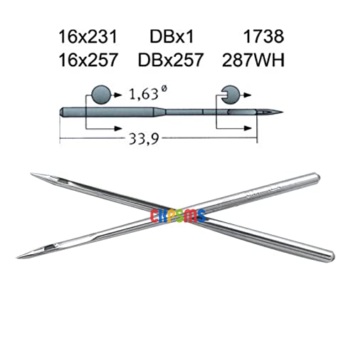 KUNPENG 100 Japan Organ Sewing Machine Needles for JUKI DDL-555,DDL-5530, DDL-5550 JUKI DDL-8700 DDL-8700-7 (DBX1 14/90)