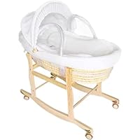 Amazon.co.jp: Bxzzuis 赤ちゃんポータブル新生児木製ゆりかご