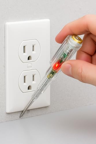Image of Multifunction LED Voltage Tester Pen | AC /DC 12V-250V | Circuit Detector with Built-in Screwdriver | Dual Light | LED Indicator