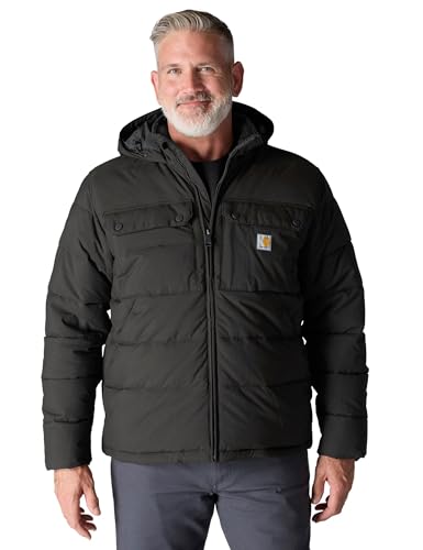 Carhartt Montana herrjacka, lös passform, isolerad jacka, Svart, M