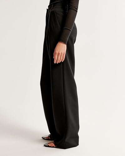 Image of FNOCKS Women's High-Waist Pleated Wide-Leg Trousers
