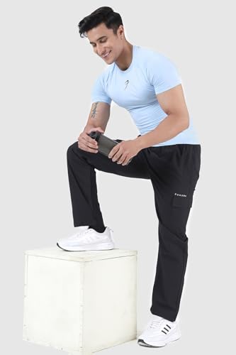 Image of FUAARK Men's Half Sleeve Compression T-Shirt - Athletic Base Layer for Fitness