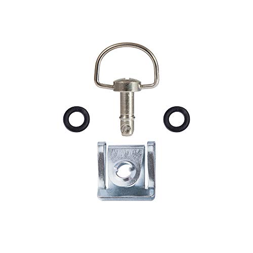 Oldbones Motorrad Schnellspanner D-Ring Race Fasteners 19mm Sliver (10 Pack)