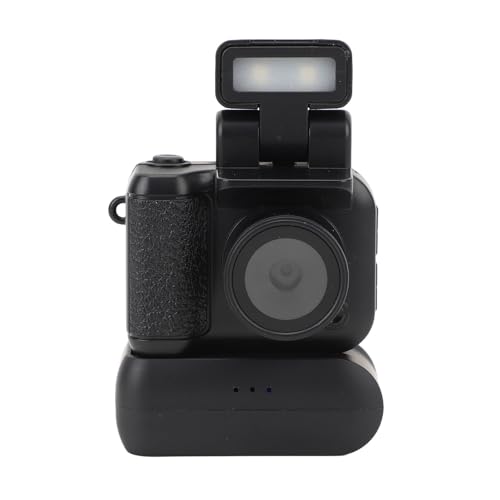 Dpofirs Petite Caméra DV, Mini Caméscope DVR 1080P, Caméra Vidéo avec écran Couleur de 1,44 Pouces, Mini Caméra Pouce, avec Lampe de Poche, pour L'enregistrement...