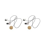 mic cable storage box  Lot de 2 micros piézoélectriques pré-câblés avec contrôle du volume pour boîte à cigares