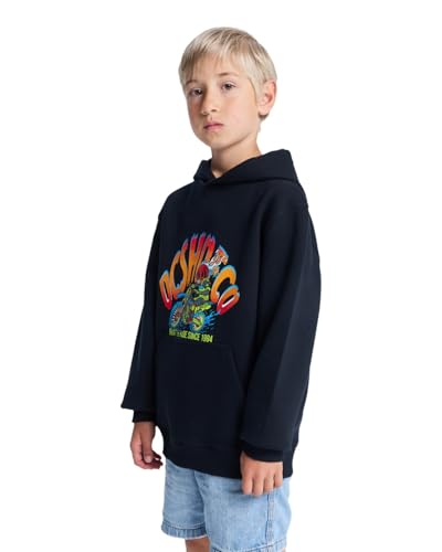 Sweat à capuche noir DC Shoes Brap The Ride imprimé garçon
