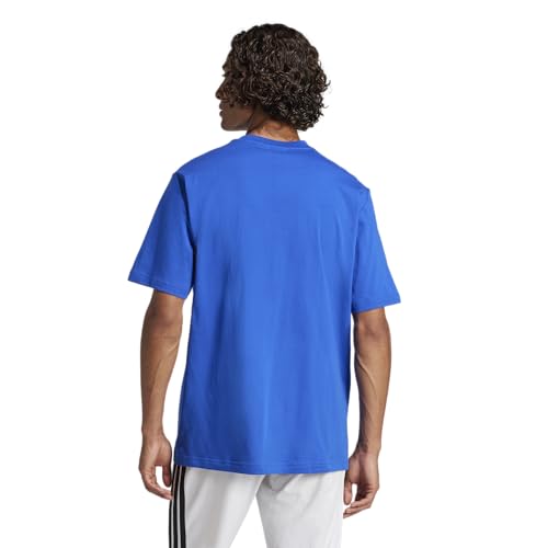 T-shirt adidas Essentials Linear en coton doux bleu team royal taille S - 4