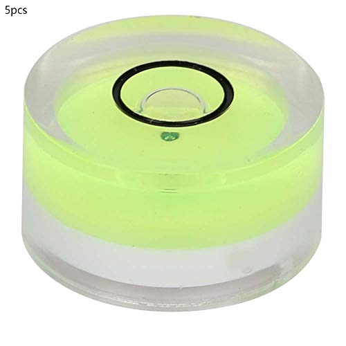5Pcs 15mm Level Bubble，Spirit Level Bubble Mini Round Measuring Tool for Horizontal Calibration of Balance,Electronic Scale,Camera Platform