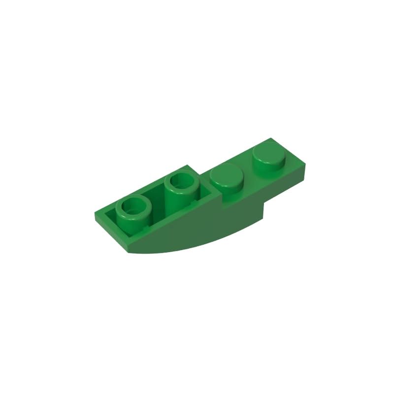 XYEIUGO 13547 Arched Brick Slope Curved 4x1 Inverted, Green, 50 PCS โ image 1