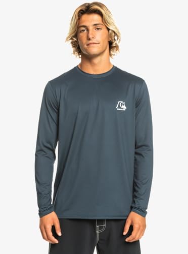 Quiksilver Men's Standard Heritage Heather Long Sleeve Rashguard UPF 50 Sun Protection Surf Shirt2