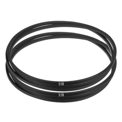 uxcell 2pcs A132 or 4L1340 Classic Wrapped Rubber V-Belt, 132"(3350mm) Inside Circumference, A Profile V Belt