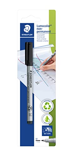 STAEDTLER BKDA Lumocolor 315-9 Stylo universel à pointe M d'environ 1 mm non permanente Noir