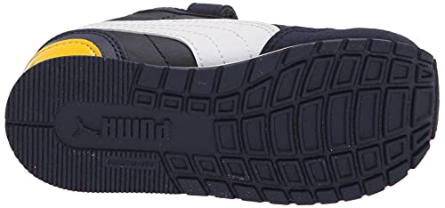 PUMA unisex child St Runner 2 Nl V Sneaker, Peacoat-puma White-dandelion, 11.5 Little Kid US4