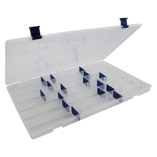 Estojo De Pesca 23 Divisórias Ajustáveis Removíveis PVC