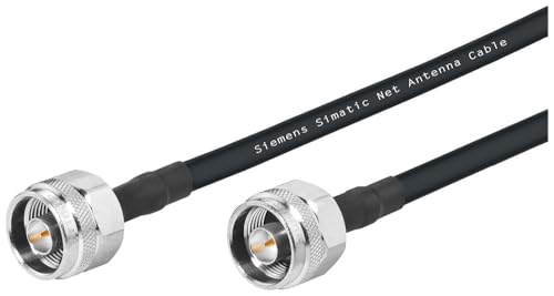 Câble coaxial IWLAN Siemens 50 Ohm noir avec connecteurs de type N