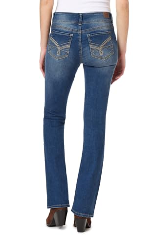 Image of WallFlower Luscious Curvy Bootcut Jeans for Women, Mid-Rise Insta Stretch Denim, Size-Inclusive Juniors Jeans