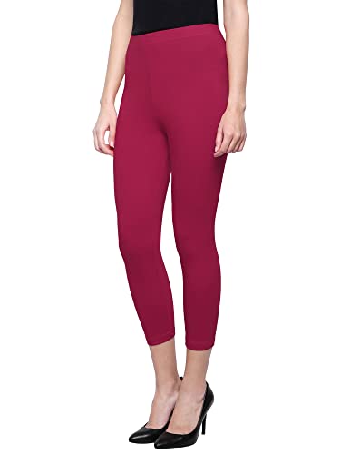 Image of Saundarya Calf Length Leggings for Women Sizes: Small Size (S /M) for 26-30 inches Waist, Regular Size (L /XL) for 30-36 inches Waist and Plus Size (2XL /3XL) for 36-40 inches Waist