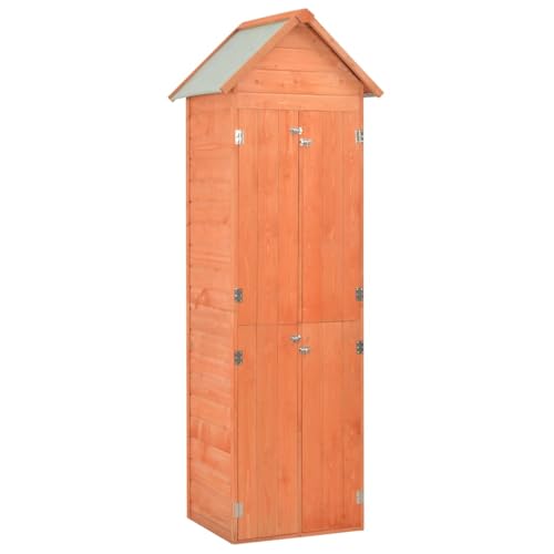 Cobertizo de madera para jardín, 71 x 60 x 213 cm