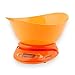 Bilancia da cucina arancione alta qualità Sicura Alta Precisione Elegante molto durevole per una facile pulizia manutenzione