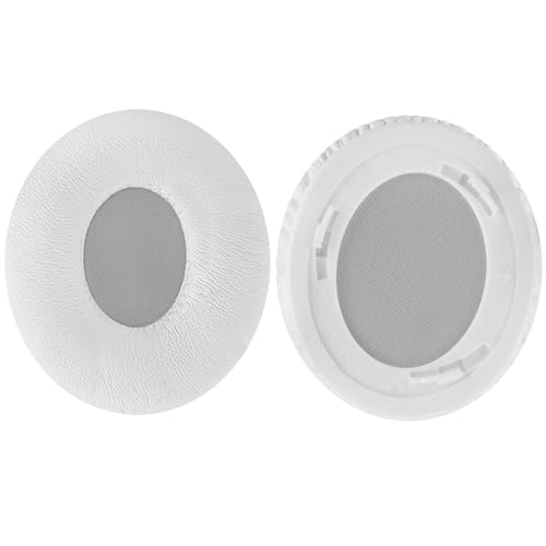 Almohadillas de repuesto Geekria compatibles con auriculares Beats Solo HD On-Ear, cojines de almohadilla para orejas, piezas de reparación (Blanco) miniatura 2