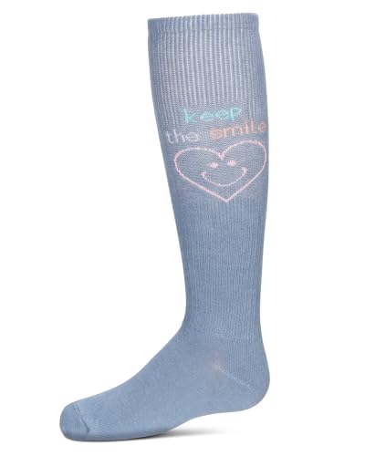MeMoi Girls' Keep The Smile Knee High Socks2