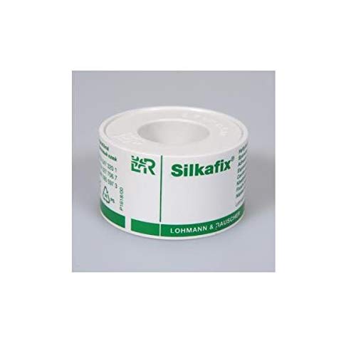 L & R Silkafix Heftpflaster mit Pappkern (VPE: 6 Stück) - 5cm x 9,2m