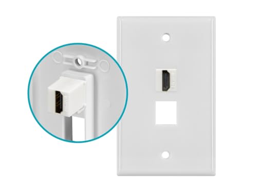 Monoprice Keystone Jack HDMI Hembra a Hembra Blanco miniatura 3