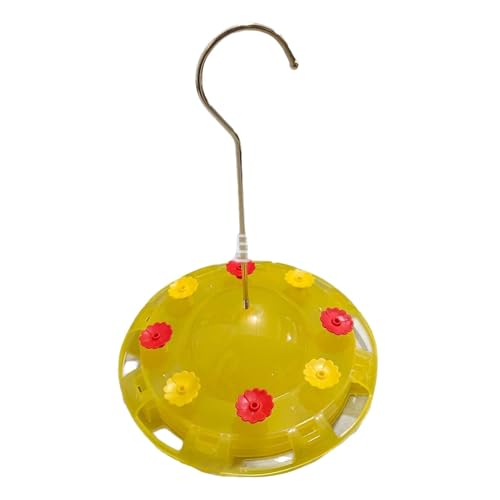 Hummingbird Feeder, 8 Feeding Ports Food Dispenser, 8.07x2.36in Ant and Bee Proof Design, Outdoor Garden Decor, Ideal Backyard Bird Feeding Station for Nature Lovers