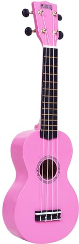 Mahalo MR1-PK Rainbow Series Soprano Ukulele, Pink