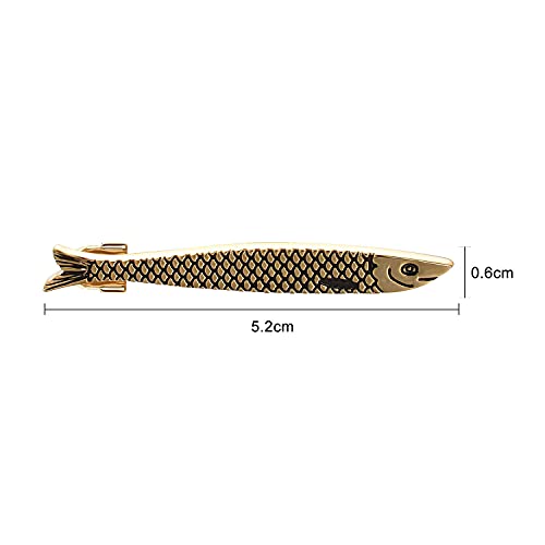 Yoursfs Unique Goldfish Tie Clip Pin - Men's Animal Fish Carp Tie Clip Bar Novelty Jewelry Gift2