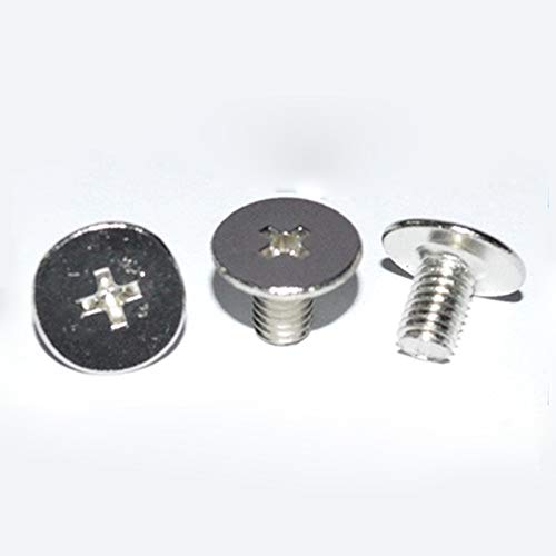 M 4 Phillips Screw Big Flat Head Screws Countersunk Thin Head C Head Bolts Stainless Steel 20Pcs - (Dimensions: M 4x8x8x0.9mm)