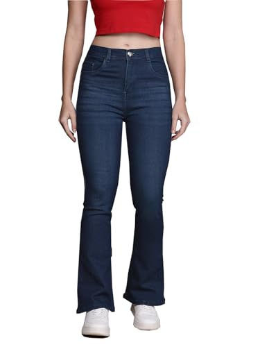 Image of Nifty Women's Denim Stretchable High Waist Bootcut Jeans