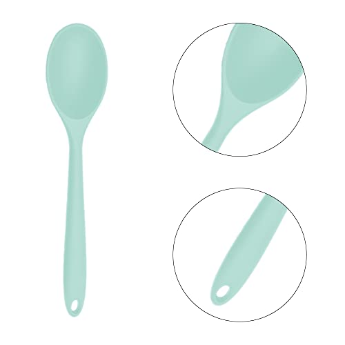 2 Pcs Silicone Mixing Spoon Stirring Spoon Silicone Serving Spoon for Kitchen Cooking Baking Stirring Mixing Tools - Image 3