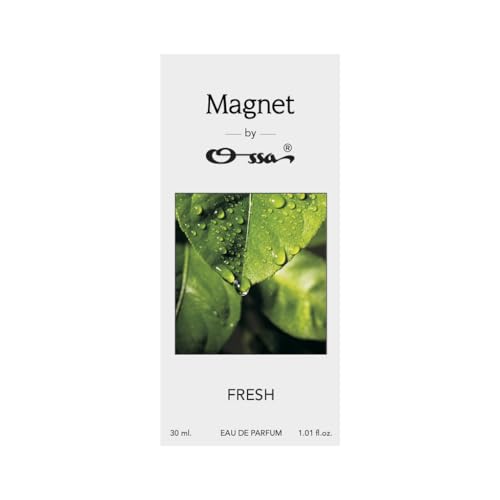 Image of Ossa Magnet Fresh Unisex Eau De Parfum 30ml With Lemon, Patchouli, Cedarwood, Musk, Amber | Premium Long Lasting Fragrance For Men And Women | Excellent for Energizing Days and Uplifting Moments