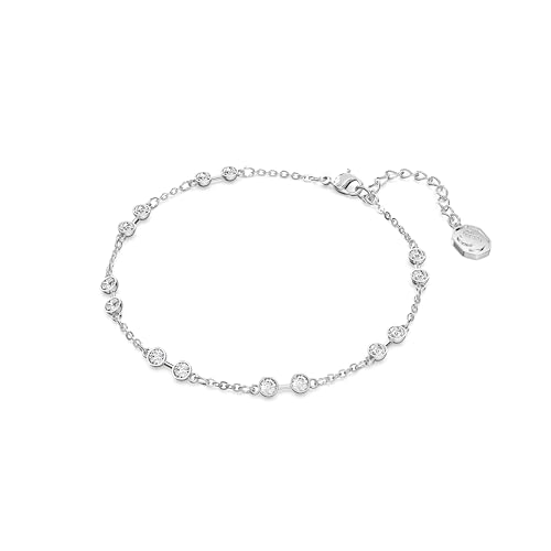 Swarovski Remix Collection strand, Round cut, clear, Rhodium finish2