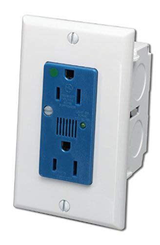 Leviton J-Box Surge Protective Kit - Single AC Power Module, 47605-ACS, White/Blue