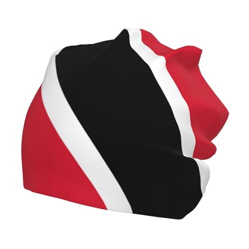 Flag of Trinidad and Tobago Children Hip Hop Knitted Hat Kids Elastic Leisure Knit Cap Warm Sleep Beanies Black