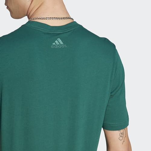 adidas Men's Essentials Single Jersey Linear Embroidered Logo T-Shirt Legacy3