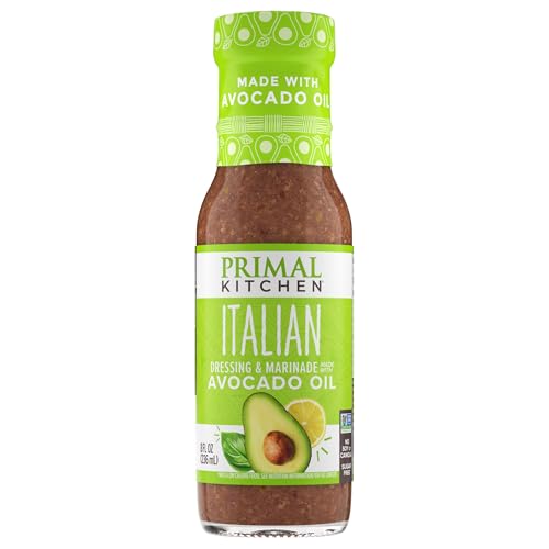 Primal Kitchen Italian Vinaigrette & Marinade Salad Dressing made with Avocado Oil, Whole30...
