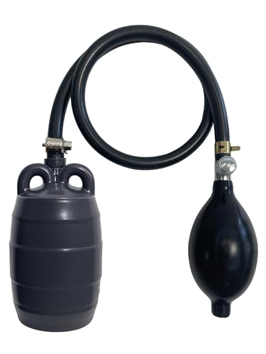 Image of DILIGUALA Inflatable Pipe Plug Balloon for Sealing and Testing of Sewer Pipes, Plumbing Pressure Bladder with Air Pump - Plumbing Test Ball for Sewer Test, Water Shut Off (2 Inch P)