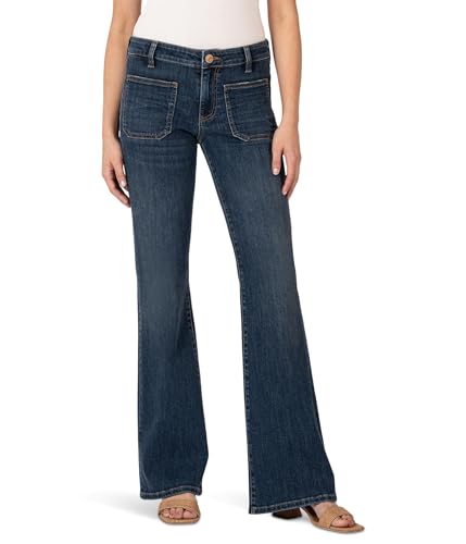 KUT from the Kloth Women's Ana Flare with Patch Pockets Reg Hem