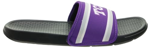 Image of FOCO NCAA Printed Team Logo and Color Stripes Comfortable Slide Sandals