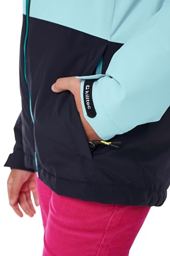 killtec Mädchen Skijacke/Funktionsjacke mit Kapuze und Schneefang KSW 331 GRLS SKI JCKT, mint, 140, 42091-000