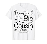 Photo Gallery promosso a big cousin again 2026 regali di annuncio del bambino maglietta Photo Gallery promosso a big cousin again 2026 regali di annuncio del bambino maglietta