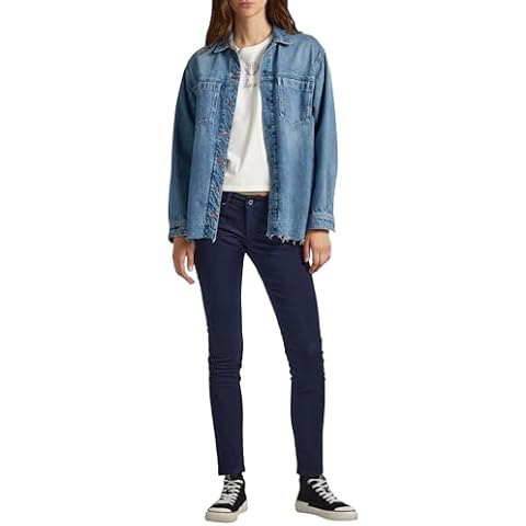 Pepe Jeans Girl's Soho Blue Skinny Pants Cover