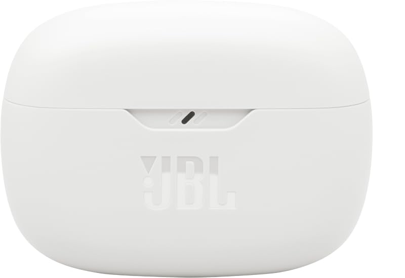 JBL Vibe Beam 2 - True Wireless Noise Cancelling Earbuds Pure Bass Sound & Smart Ambient Technology, 4mics for Crisp, Clear Calls, up to 40Hrs of Playback, IP54 Dust & Water Resistant (White)