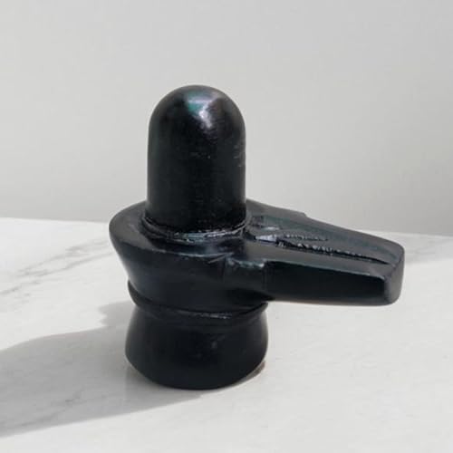 Figura Shiva Lingam de Piedra Negra 2.5 pulgadas miniatura 6