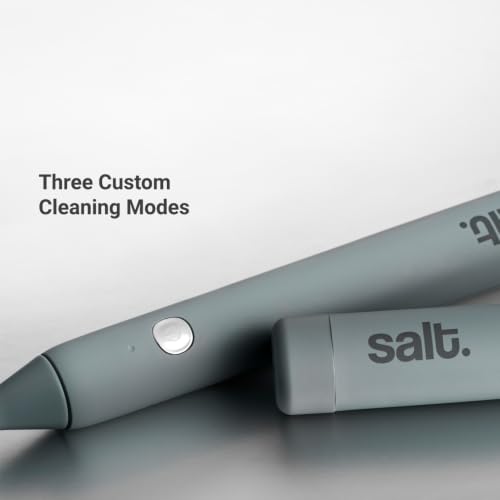 Image of Salt. Oral Care Wand Sonic Electric Toothbrush - Slate Grey | USB Rechargeable | Use with 5W Charger