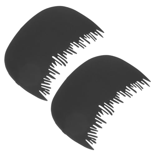FRCOLOR Hair Fiber Comb 2pcs Set with Fiber Fallout Protection, Plastic Hairline Comb for Men and Women, Simple Hair Thickening Tool